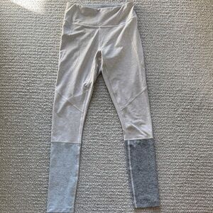 Outdoor Voices Kids Gray and Cream Leggings